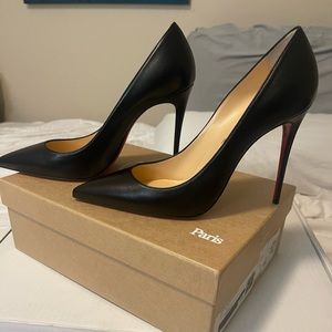 NIB Christian Louboutin Kate 100 black pumps